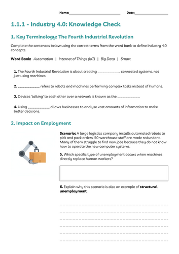 GCSE DT - 1.1.1 The impact of new and emerging technologies