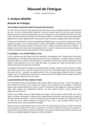 La Haine – Plot Summary