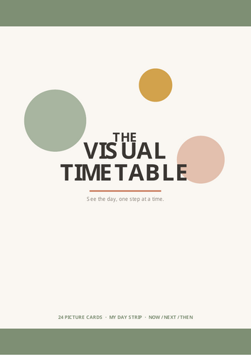 Visual Timetable | SEN & ASN Now Next Then Cards