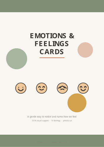 Emotions & Feelings Cards | SEN Emotion Cards & Visual Support (Autism, ADHD, SEND)