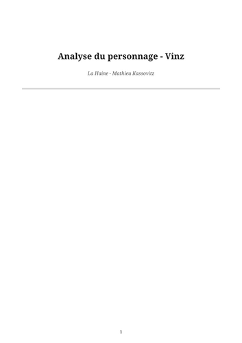 La Haine – Vinz