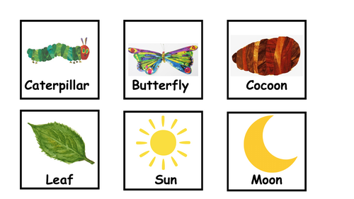 The Very Hungry Caterpillar Vocab Cards