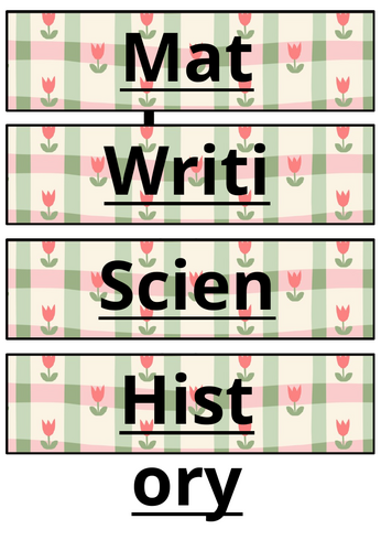 tray labels
