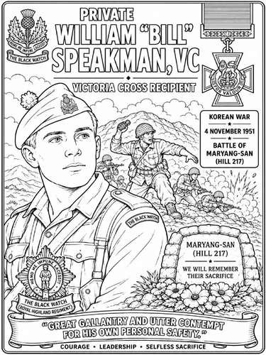 Private William “Bill” Speakman VC Poster