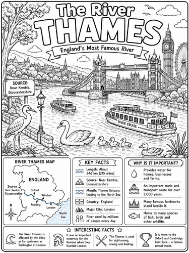 The River Thames Poster