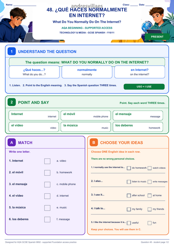 AQA GCSE Spanish SEND Complete Bundle