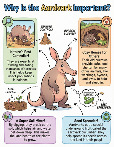The aardvark I Why is it important I Educational Poster