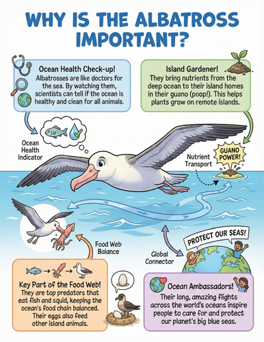 The albatross I Why is it important I Educational Poster