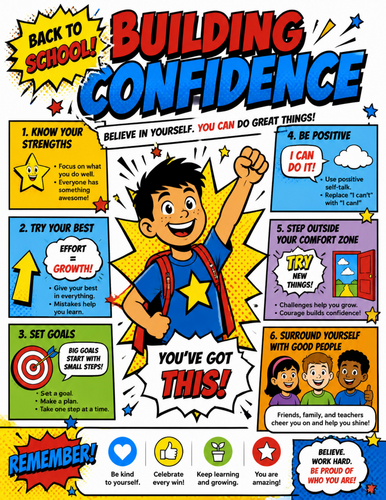 Building Confidence I  Educational Poster