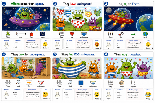Aliens Love Underpants by Claire Freedman – Widgit