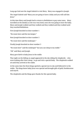 T4W version of The Story of Christmas