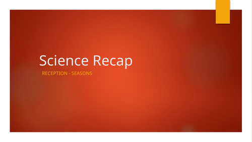 Reception Science Recap/Flashback