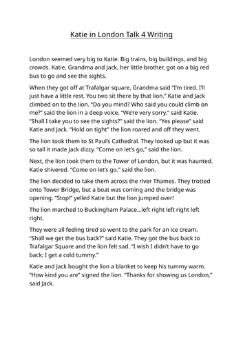 Katie in London Talk 4 Writing version