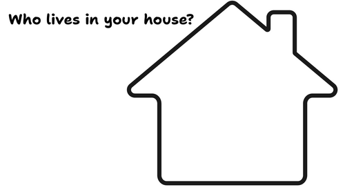 Who lives in your house? Worksheet