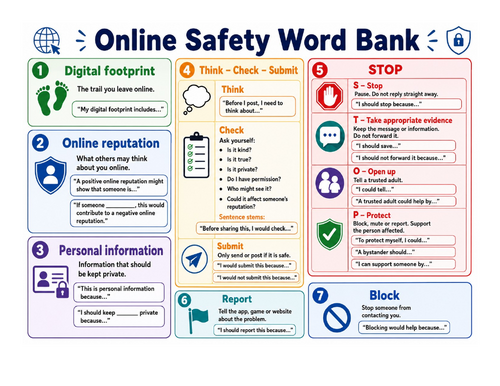 Year 6 Online Safety: Digital Footprints, Reputation and Online Issues