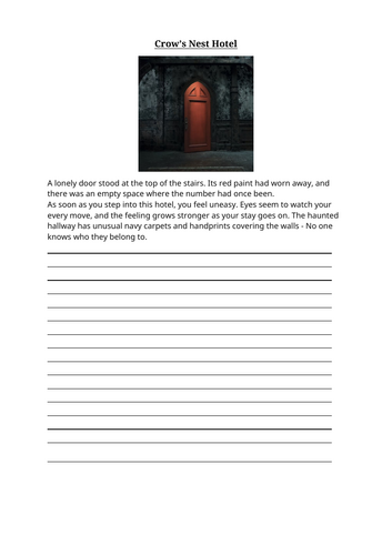 Room 13 - Descriptions to complete