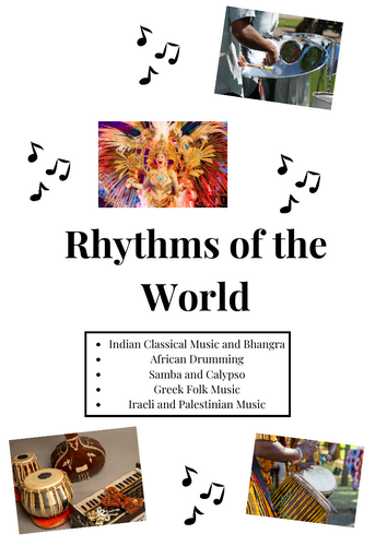 OCR GCSE Music Rhythms of the World Worksheets