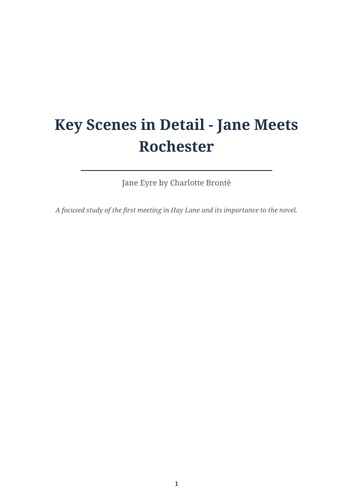 Jane Eyre – Jane Meets Rochester