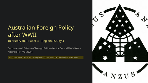 IB History HL Oceania: Success & Failures of Foreign Policy Post WWII in Australia