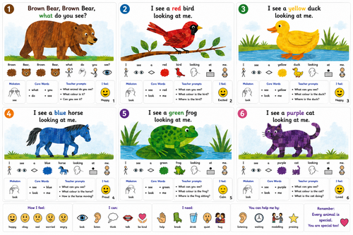 Brown Bear Brown Bear Symbol Adapted Reading resource