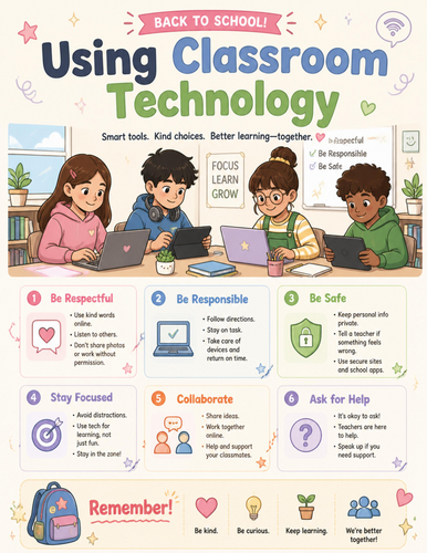 Using Classroom Technology I Educational Poster