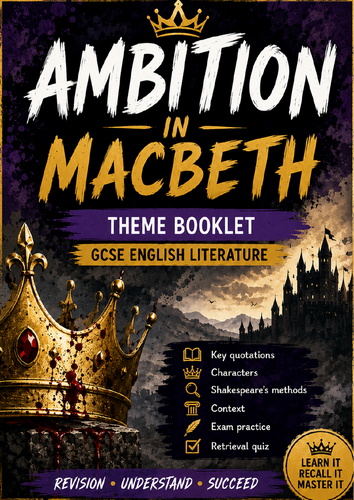 Macbeth: Ambition Theme Booklet – GCSE English Literature
