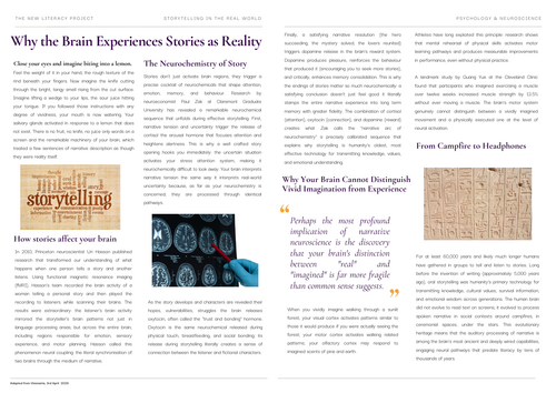 The Importance of Stories - GCSE & Functional Skills
