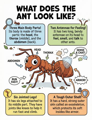 The ant I What does it look like I Educational Poster