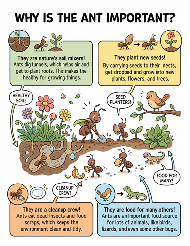 The ant I Why is it important I Educational Poster