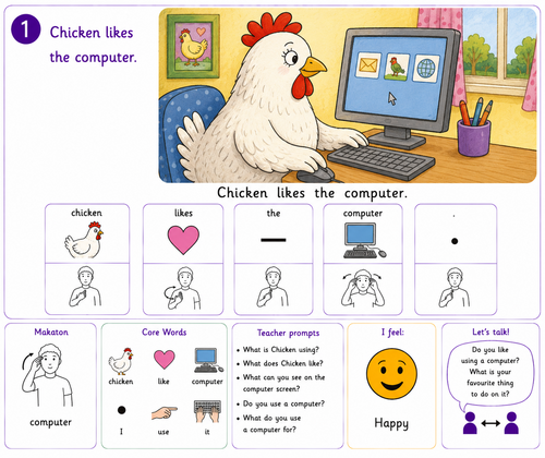 Chicken Clicking – Symbol Adapted Internet Safety Story