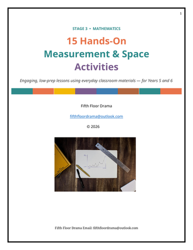Measurement and Space – NSW Syllabus - Hands on Activities for Grade 5 and 6
