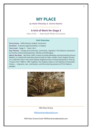 My Place | Sally Morgan | English Reading Activities