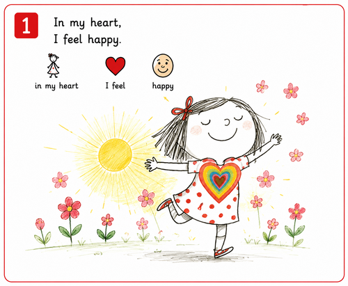 In My Heart: A Book of Feelings by Jo Witek – Symbol Adapted