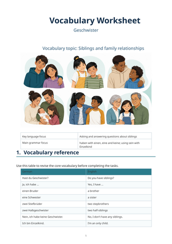 Genau 1, Module 1, Page 16: Familie und Freunde