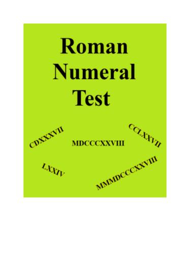 Roman Numeral 91����t Packet