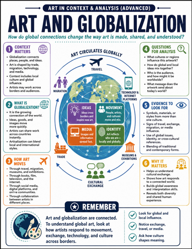 Art and Globalization I Educational Poster I Classroom Decor