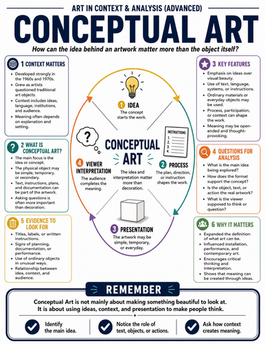 Conceptual Art I Educational Poster I Classroom Decor