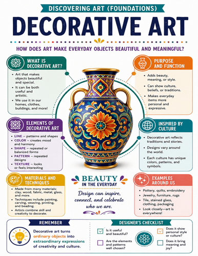 Decorative Art I Educational Poster I Classroom Decor