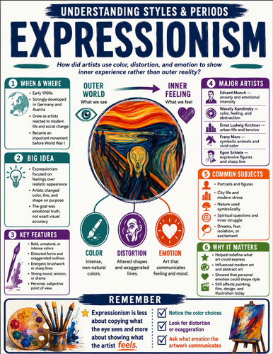 Expressionism I Educational Poster I Classroom Decor