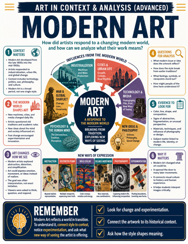 Modern Art I Educational Poster I Classroom Decor