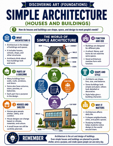 Simple Architecture I Educational Poster I Classroom Decor