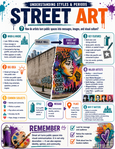Street Art I Educational Poster I Classroom Decor