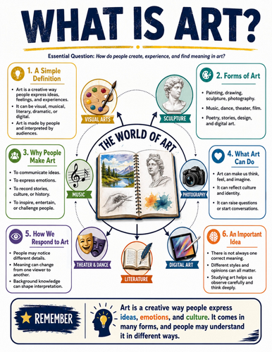 What is Art I Educational Poster I Classroom Decor