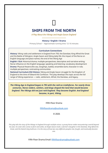Ships from the North | Vikings and Anglo-Saxon England Classroom Play | Medieval
