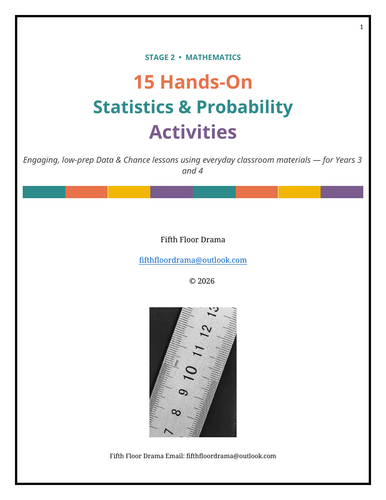 Statistics and Probability – NSW Syllabus - Hands on Activities for Grade 3 & 4