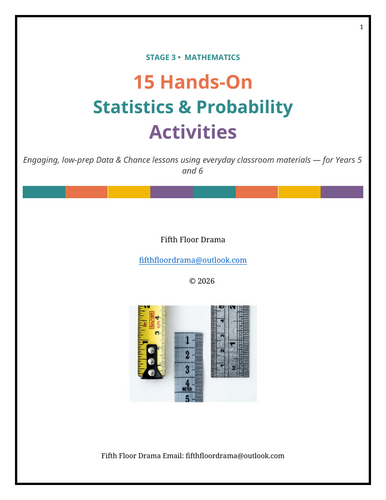 Statistics and Probability – NSW Syllabus - Hands on Activities for Grade 5 & 6