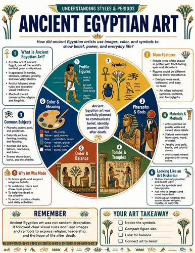 Ancient Egyptian Art I Educational Poster I Classroom Decor