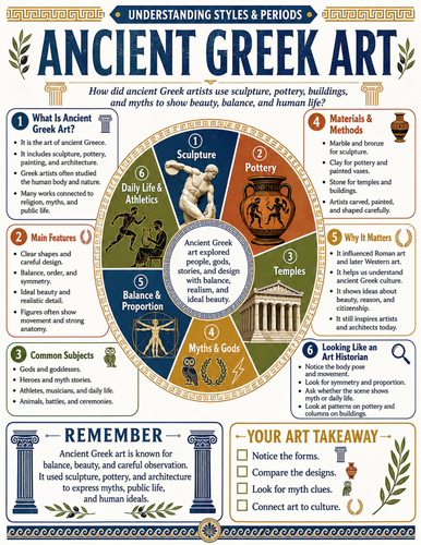 Ancient Greek Art I Educational Poster I Classroom Decor