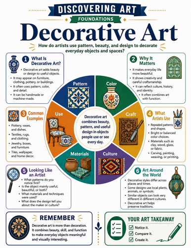 Decorative Art I Educational Poster I Classroom Decor
