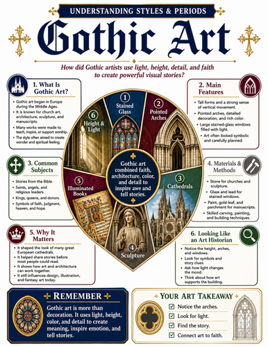 Gothic Art I Educational Poster I Classroom Decor